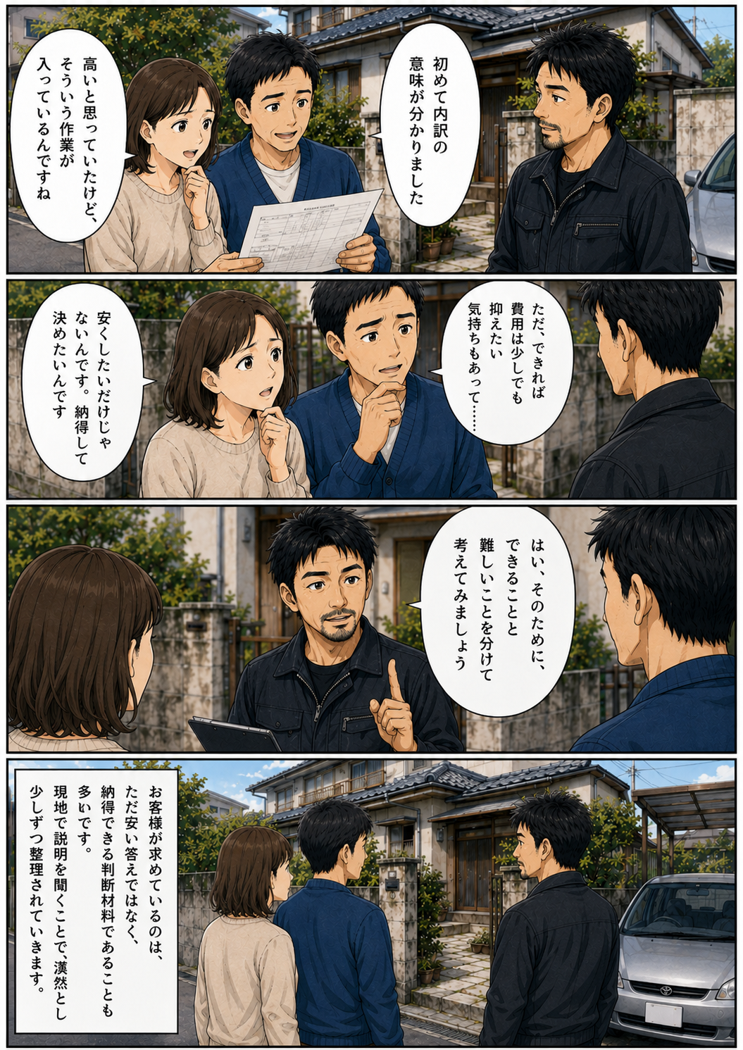 難しい外構相談ほど、現地で一緒に考える