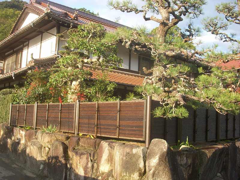 高級竹垣フェンスでお庭飾る（安佐北区白木町）